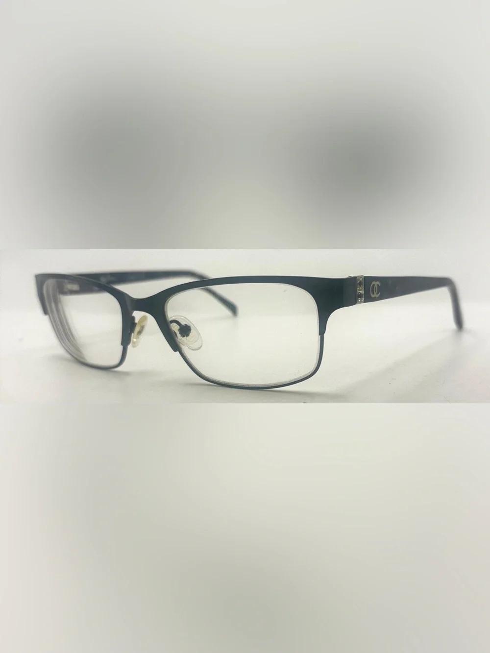 Oleg Cassini OCO357 Black Oval Metal Sunglasses Frames Only